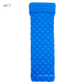 NPOT portable rhombic multifuction inflatable sleep mat self inflating camping pad sleeping mat with Pillow